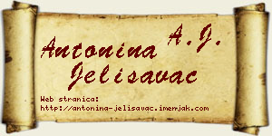 Antonina Jelisavac vizit kartica